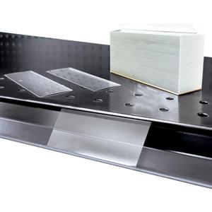 Clip Strip Corp. Price/Data Channel Label Holder Chips, Clear Plastic Tags, 2" L x 1.25" H, 7.5 Mil Thick, Gondola Shelf Edge, Reusable, Made for Point of Purchase Shelf Molding (1000)