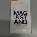 QTlier case for iPhone 14, 360 Rotatable Ring Stand, Raised Camera Frame, Shockproof with MagSafe Lilac