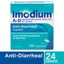 Imodium AD Diarrhea Relief Caplets with Loperamide Hydrochloride, 24 ct. 5 pack, BB Date 2028/Jan