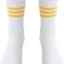 Girls Cheerleader Costume Outfit Halloween Cheer Uniform Dress Up with Accessories (Yellow, L)