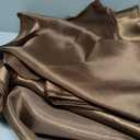 Bencailor 24 Pcs Brown Satin Table Runner Bulk 12 x 108 Inches Long Table Runners Bright Smooth Fabric Tablecloth for Wedding Banquet Birthday Spring Graduation Party Decorations