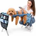 Foldable Pet Grooming Table Hammock, Suitable for Small Dogs and Cats, Pet Joint Protection, Stainless Steel Independent Stand,Used for Bathing and Grooming, and Support for Elderly Pets, 25 Lbs