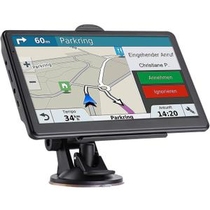 GPS Navigator for Car, 2026 Map 7 inch Touch Screen Car GPS 256-16GB,Voice Turn Direction Guidance, Support Speed and Red Light Warning, North America Lifetime map Free Update Truck(Grenn)