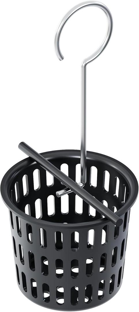 Neodrain Black Hair Catcher Shower Drain Hair and Debris Strainer only for Neodrain Shower Drain,Hair Trap, with Lifting Hook, Black