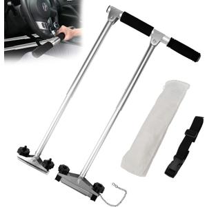 Hand Controls for Disabled Drivers, Portable Car Hand Controls for Injured, Handicap, Durable Stainless Steel Pedal Assist Kit for Cars, SUVs, and Trucks