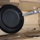 All-Clad HA1 Hard Anodized Non Stick Fry Pan Set 2 Piece, 8, 10 Inch, Induction, Oven Broiler Safe 500F, Pots and Pans Set, Kitchen Frying Pans, Skillets, Premium Cookware, Home, Dishwasher Safe Black