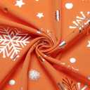 DiBanGu Men's Silk Paisley Dress Shirt Formal Long Sleeve Button-Down Casual Shirts for Wedding Party (Orange)