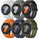 Sport Band for Samsung Galaxy Watch 7 Band 40mm 44mm,No Gap Soft Silicone Strap for Galaxy Watch 6 5 4 FE Band 40mm 44mm/Galaxy Watch 6/4 Classic 47mm 43mm 46mm 42mm/Watch 5 pro 45mm Men Women,6 Pack