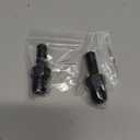 EVIL ENERGY 1/4" NPT Male to 3/8" Barb Fitting Adapter Straight Aluminum Black 2PCS