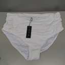 Women's Bathing Suit Bottoms White Size XL
