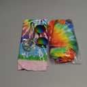 Gionforsy Hippie Costume Outfit for Men Women 60s 70s Costume Accessories T-shirt Peace Necklace for Halloween Costume Party (X-Large, Colorful)