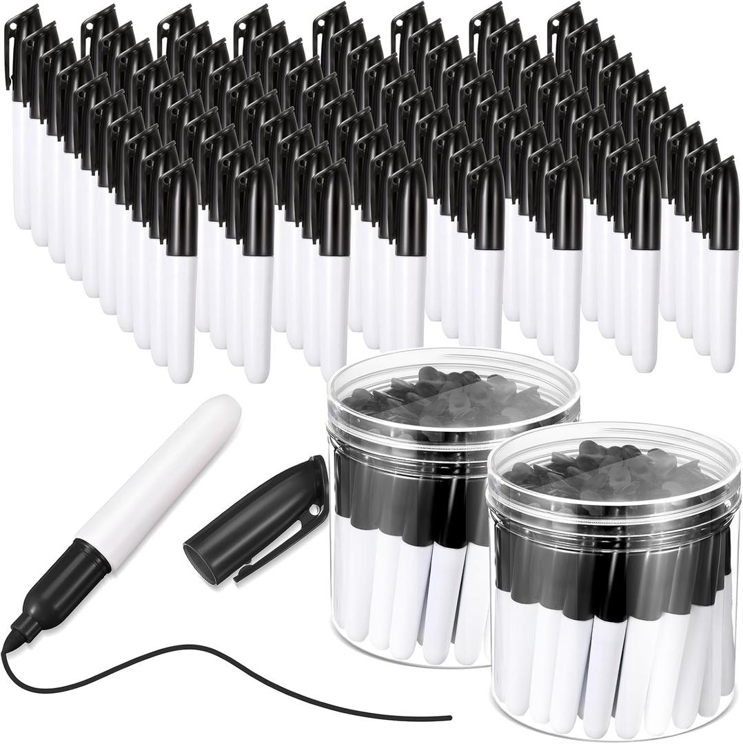 Ctosree 80 Pcs Mini Dry Erase Markers for Nurses Badge Erasable Whiteboard Markers with Cap Clips Back to School Low Odor Dry Erase Pens for Office Classroom Supplies
