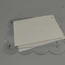 2 Pack 5x7 Acrylic Frame, Clear Magnetic Picture Frames, Scalloped Lucite Plexiglas Floating Photo Frame for Tabletop Vertical and Horizontal Display