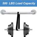Handicap Grab Bars, 2 Pack 18 Inch Shower Grab Bar for Seniors, 304 Stainless Steel ADA Grab Bars for Bathtubs and Showers, Toilet, Safety Shower Handles for Elderly, Disabled (Brushed Nickel Knurled)