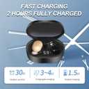 Hearing Aids, Miniature Hearing Amplifiers for Adults with Noise Cancelling, Rechargeable Hearing Aids for Seniors with Crystal Clear Sound, and LED Power Display (skin)