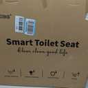 KERDE P30B Bidet Toilet Seat - Dual Control (Side Panel & Remote), Warm Water Wash, Heated Seat, Warm Air Dryer, LED Night Light,Existing Toilets Electric Bidet Elongated Electronic Heated Smart