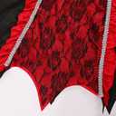 Girls Vampire Costume for Halloween Party Dress Up, Medium