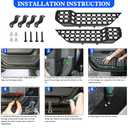 Z8 Metal Front Door Storage Box Pockets Fit Jeep Wrangler JL JLU 4XE 2018-2024 & Gladiator JT 2020-2024 Interior Door Side Insert Organizer Molle Panels Expansion Accessories(Not Fit Power Seats) (Tactical Style)