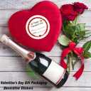 5 x Happy Valentine's Day Stickers 60Pcs Valentine's Day Gift Stickers for Gift Wrapping Signature Decoration and Wedding Invitation Card Bridal Shower Valentines Party Favor