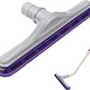Replacement Floor Tool Compatible with ProTeam 101446 E-Z Glide Backpack Vacuums 10 QT & 6 QT, Upgraded 14" Hard Floor Tool Compatible with Commercial Cleaners(Nylon Brush,Purple Gray)