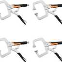 9-Inch C-Clamp Locking Pliers,Heavy Duty Vise Grip Welding Clamp With Swivel Pads for Woodworking,Home,Metalworking,Auto Repair(4 Pack)