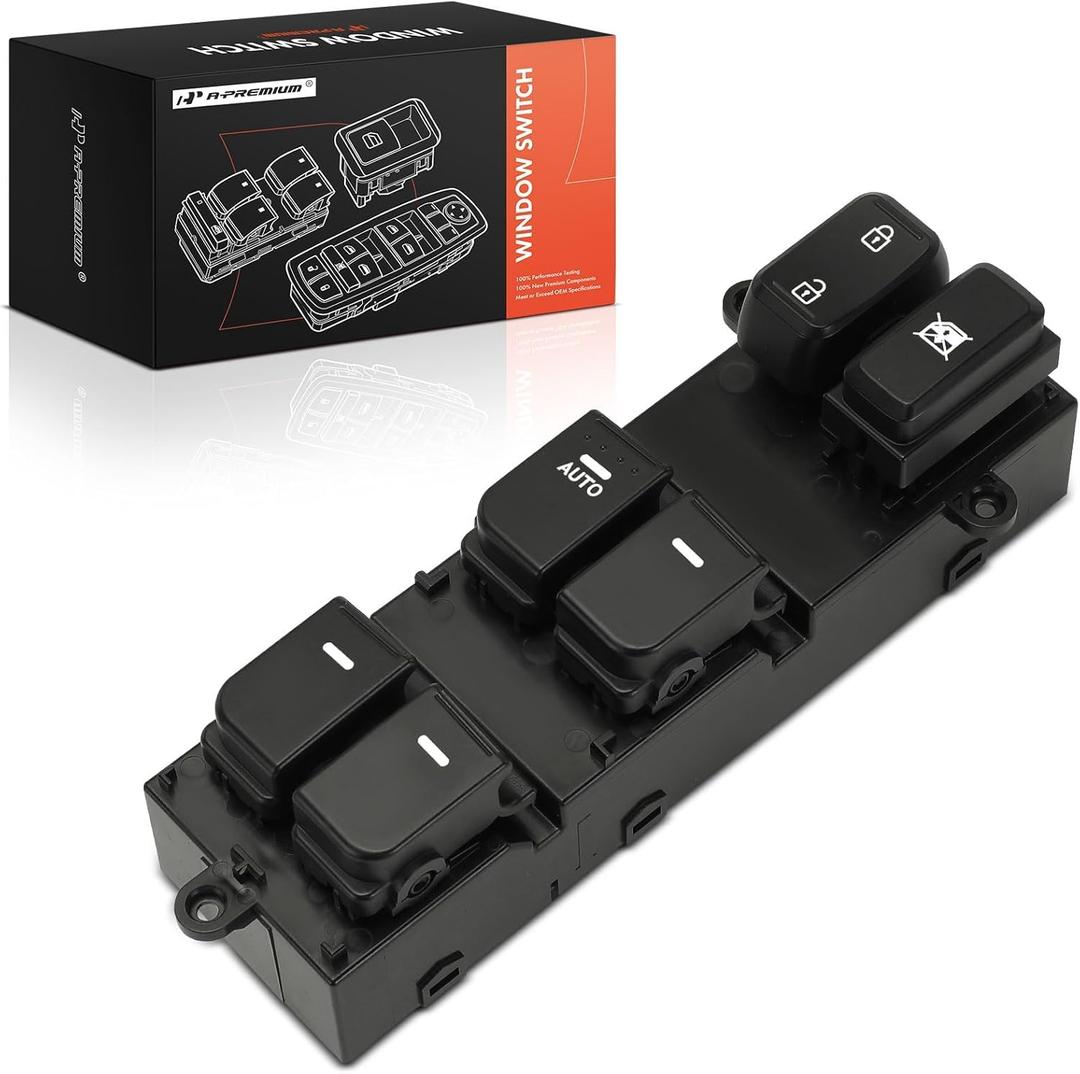 A-Premium Master Power Window Switch Compatible with Kia Optima/ K5 2011 2012 2013, Front Left Driver Side