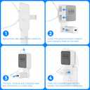 Blink Sync Module 2 Wall Mount with Short USB Cable, honecumi No-Drill Outlet Mount Bracket for Blink Sync Module 2, Compact Cable Management Holder, Space Saving Blink Accessories  White