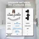 RAMATA Instant Hot Water Recirculating Pump System Kit For Tank Water Heater Recirculation Circulation Circulating Water Pump with Adjustable Hot Water Recirculating Valve Kit (Not Tankless)