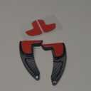 Steering Wheel Paddle Shifter Extension Cover Compatible for Challenger Durango Charger 2015-2023 Compatible for Grand Cherokee 2014-2020 Car Paddle Shifter Extended Shift Paddle Cover Trims (carbon fiber texture Black)