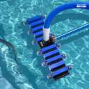 Aquatix Pro Pool Vacuum Head, 22" Extra Large Commercial Grade, 10 Weighted Plates, Hose Adapter, Aluminium Handle, Stainless Steel Balls, Flex Swivel Swimming Pool Head with Bottom Brush