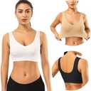 BESTENA Sports Bras for Women, 3 Pack Seamless Comfortable Yoga Bra with Removable Pads at Amazon Womens Clothing store