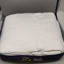 Serta Down Fiber Comforter Queen Size-Lightweight Duvet Insert, Luxury Fluffy Bed Comforter 100% Cotton 300 Thread Count Shell, Down Feather Fiber 500 Fill Power with Corner Taps, White 90x90inch