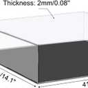 MECCANIXITY Acrylic Display Case Plastic Box Cube Storage Box Clear Small Assemble Dustproof Showcase 16.1x14.1x4.1 Inch for Collectibles Items