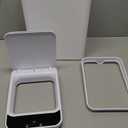 Bathroom Trash Cans with Lid Touchless Automatic Motion Sensor 4 Gallon Small Garbage Can, Smart Electric Plastic Narrow Garbage Bin for Living Room Bedroom Office Kitchen (White)