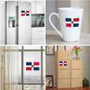 2 x QQSD Dominican Flag Sticker Decal in Multiple Sizes, 3 Pack, 11.7 x 8.3 Inches