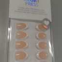 BTArtbox Press On Nails Short - Extra Short Almond French Tip Press On Nails Nude, Fake Nail with Nail Glue, Natural Reusable 32pcs Fake Nails Kit