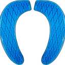 Gel Toilet Seat Cushion Portable and Washable Toilet Seat Cover Universal with Self-Adesive Design(Blue)