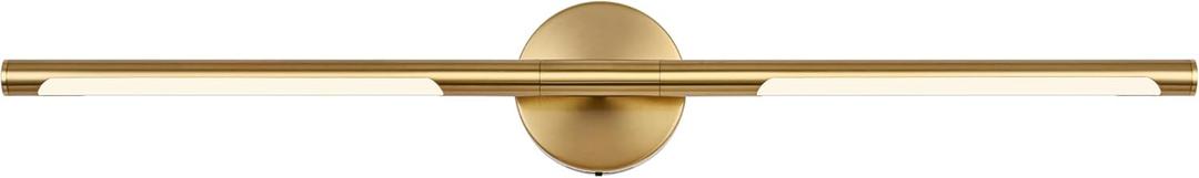BONLICHT Brushed Brass Vanity Lights 36 Inch Gold Bathroom Light Fixtures 5CCT Dimmable Vanity Light Bar 20W 350Rotatable LED Bathroom Lighting Over Mirror Modern Wall Sconce for Hallway Powder Room