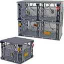 Military Jail Dinosaur Cage Building Blocks Set,Safety Guardrail,Realistic Zoo Prison Playset with Open Doors,Compatible with Halloween JailWW2 Military and More ScenePlayset for Boys and Girls