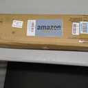 Smuxee Brown Bamboo Luggage Rack Pack of 2, Foldable Suitcase Stand with Storage Shelf, Easily Assembled Luggage Stand with 5 Nylon Straps for Guest Room Bedroom Hotel