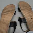 Coutgo Women's Arch Support Adjustable Strap Flat Sandals (8.5, Black)