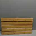 GOBAM Bamboo Bath Mat, Medium, 22.8 x 13 x 1.3 inches - Non-Slip Floor Mat for Bathroom, Spa, Sauna, Kitchen, Indoor & Outdoor Spaces, Shower Mat for Bathroom Decor - Natural