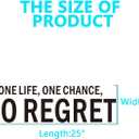3 x Inspirational Wall Stickers for Living Room: Motivational Quotes Office Gym School Classroom Garage Bedroom Vinyl Art Wall Decals - One Life One Chance No Regret 25" X 7" (Small)
