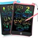EooCoo Toddler Toys, LCD Writing Tablet for Kids 2 Pack, Drawing Pad for Kids, Toddler Travel Essentials, No Mess Coloring Books, Road Trip Activities, Age 3-5 Boys Girls Gifts - 8.5 Inch