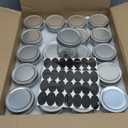Accguan 4oz Glass Jars With Lids(Silver),Mason Jars,Ideal For Honey,Jam,Wedding Favor,DIY Magnetic Mini Spice Jars For Kitchen,Set of 40