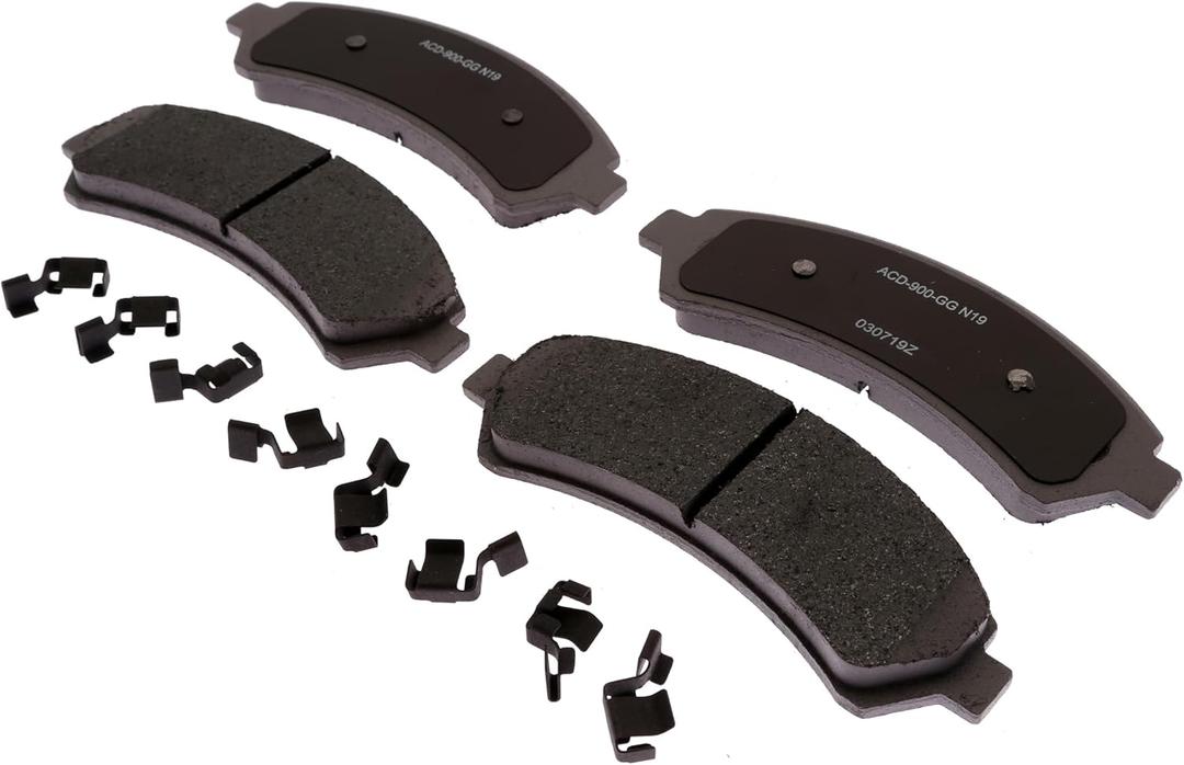 ACDelco Silver 14D726CHF1 Ceramic Front Disc Brake Pad Set with Clips