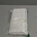 RYB HOME Window Topper Valances 24 inch Length, Privacy Protected Home Decor Soften Sunlight Rustic Half Curtains for Bathroom Kitchen RV Basement, W 34 x L 24 inches, White, 2 Panels