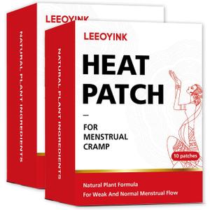 Heat Patches for Menstrual Cramp Relief, Natural Artemisia Herbal Heating Pad, Discreet and Skin-Friendly, Supports Uterine Comfort, Ideal for Women's Menstrual Care (20pack)