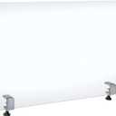 Azar Displays Protective Sneeze Guard for Counter and Desk with Clamp - Plexiglass Barrier (Pack of 1) - Acrylic Desk Shield with Metal Counter Edge Clamp. Plastic Shield for Desk, Clear (179756-187)