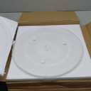 16.5" Microwave Turntable Plate Compatible with Panasonic A06014M00AP F06014M00AP, 16 1/2 inch Microwave Glass Plate Replacement for GE WB48X29704 Frigidaire 5304519348 Whirlpool WPW10510836 (16.5" Small Coupler Hole)